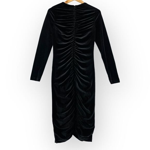 -Bardot Women's Velvet Ruched Party Dress NWT - Picture 2 of 8